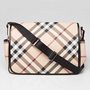 Burberry SuperNova Check Coated Canvas Diaper Bag